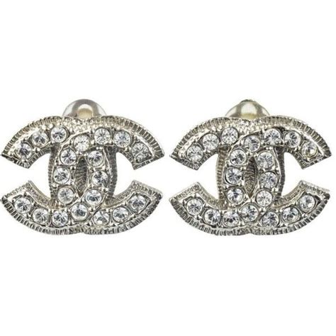 chanel earrings diamond studs|pre owned chanel earrings.